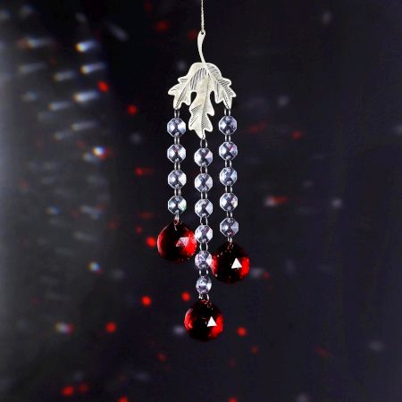 Suncatchers Crystals Ball Red Prism Window Hanging